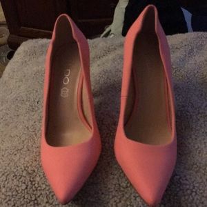 Also all leather pink heals worn once